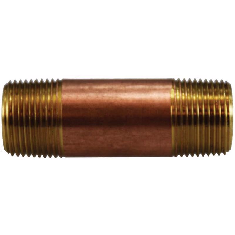 Anderson Metals 3/4 in. MPT in. X 3/4 in. D MPT Red Brass Nipple 2 in. L