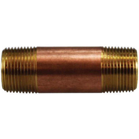 Anderson Metals 3/4 in. MPT in. X 3/4 in. D MPT Red Brass Nipple 2 in. L