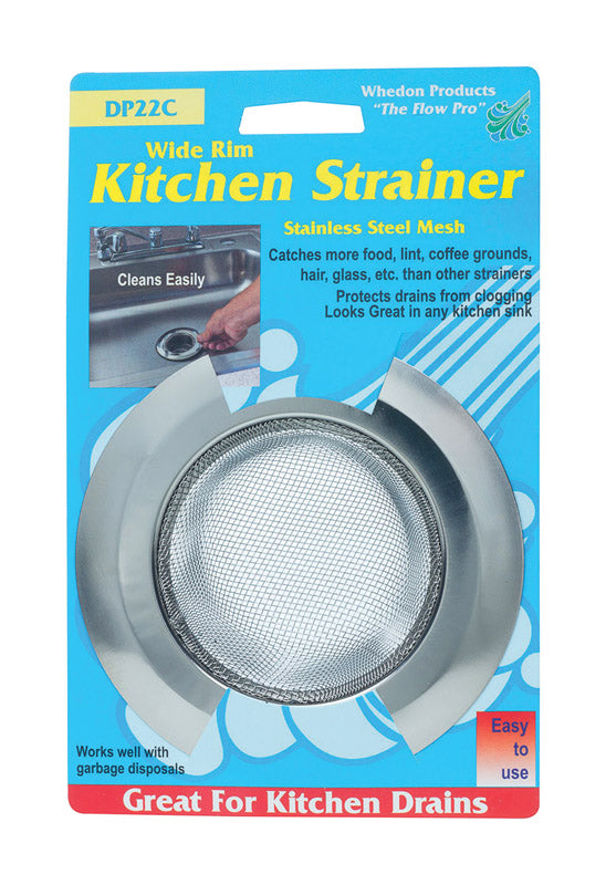 Whedon 4-1/2 in. D Chrome Stainless Steel Sink Strainer (Pack of 10)