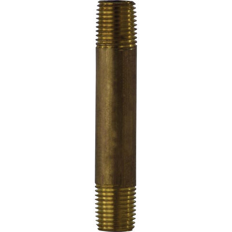 Anderson Metals 1-1/4 in. MPT in. Red Brass Nipple 4 in. L