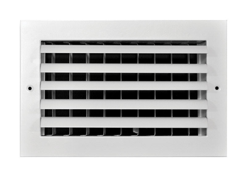 Tru Aire 4 in. H X 8 in. W 1-Way White Aluminum Wall/Ceiling Register