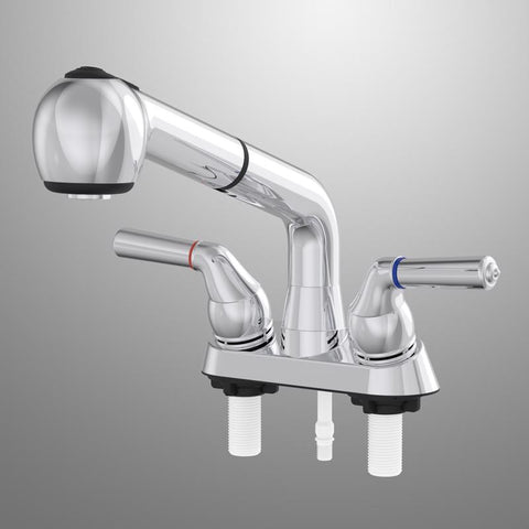 Home Plus Two Handle Chrome Laundry Faucet