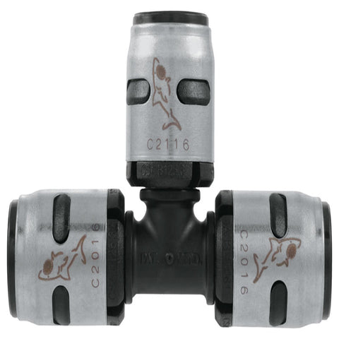 SharkBite EvoPEX 1/2 in. Push X 1/2 in. D Push Plastic Tee
