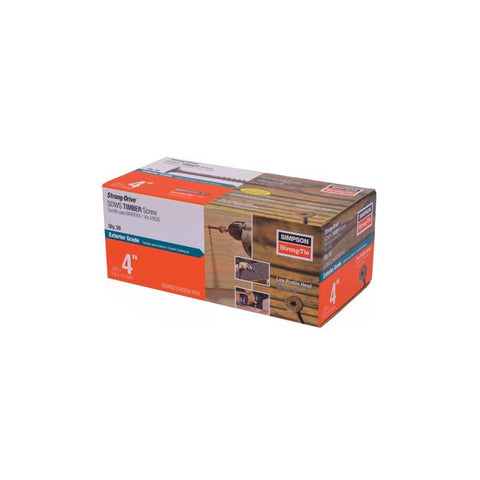 Simpson Strong-Tie Strong-Drive No. 5 Sizes X 4 in. L Star Low Profile Head Bold Structural Screws