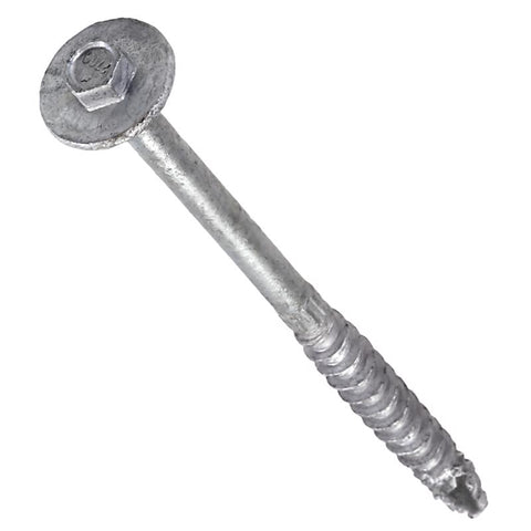 Simpson Strong-Tie Strong-Drive No. 2 Sizes X 6 in. L Star Hex Washer Head Serrated Structural Screw