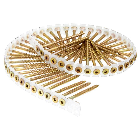 Senco DuraSpin No. 8 Sizes X 2-1/2 in. L Square Square Head Deck Screws 800 pk
