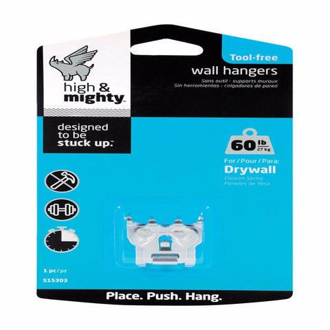 HILLMAN High & Mighty Steel-Plated Gray Hanger Picture Hanger 60 lb 1 pk (Pack of 4)