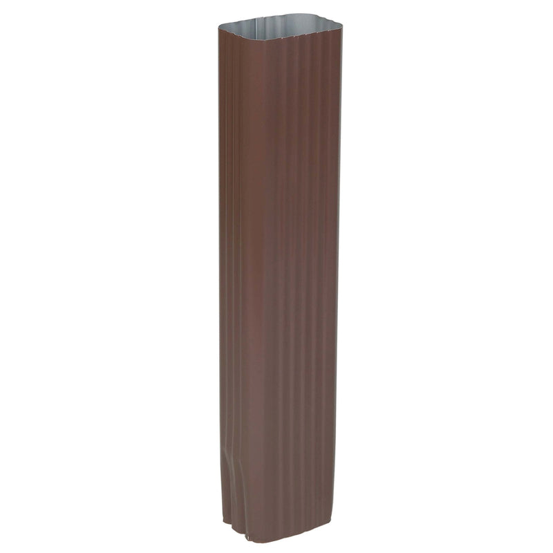 Amerimax 3 in. H X 4.25 in. W X 15 in. L Brown Aluminum K Downspout Extension (Pack of 14)