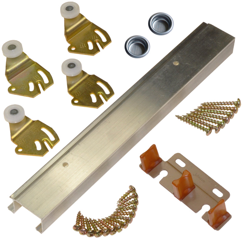 Johnson Hardware 2200 Aluminum By-Pass Door Hardware Set 1 pc