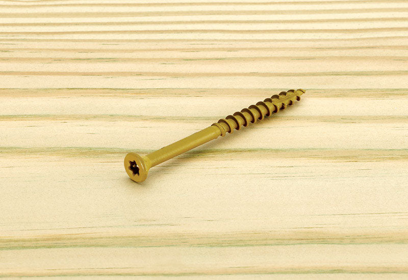Starborn Deckfast No. 9 X 3 in. L Tan Star Flat Head Deck Screws 250 pk