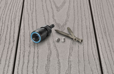Starborn Pro Plug No. 10 X 2-3/4 in. L Slate Gray Star Trim Head Deck Screws and Plugs Kit 1 pk