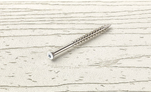 Starborn Headcote No. 7 X 1-5/8 in. L White Star Trim Head Deck Screws 350 pk
