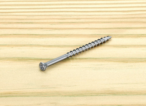 Starborn Deckfast No. 8 X 2-1/2 in. L Silver Star Trim Head Deck Screws 250 pk