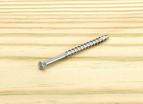Starborn Deckfast No. 8 X 3 in. L Silver Star Trim Head Deck Screws 250 pk