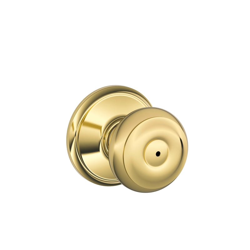 Schlage Georgian Classic Bright Brass/Bright Chrome Privacy Knob