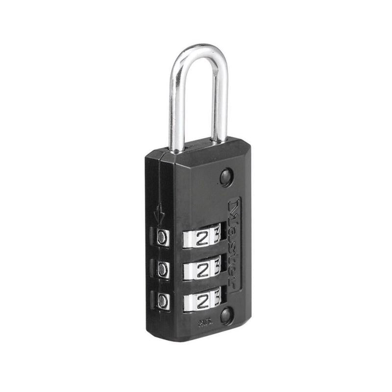 Master Lock 2.18 in. H X 13/16 in. W Steel 3-Dial Combination Luggage Lock