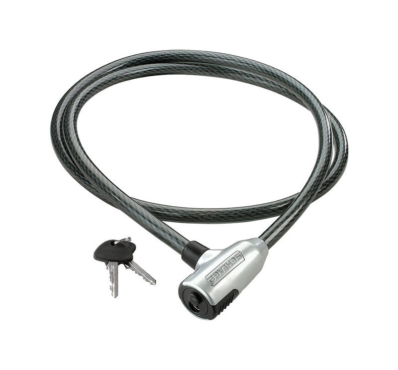 Schlage 60 in. H X 1/2 in. W X 5 ft. L Steel Key Cable Lock