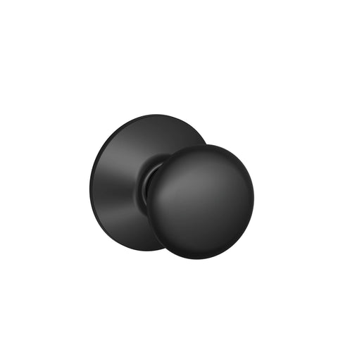 Schlage Plymouth Classic Matte Black Passage Door Knob