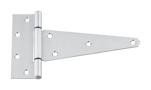 National Hardware 8 in. W X 8 in. L Stainless Steel Silver Stainless Steel Heavy Duty T Hinge 1 pk