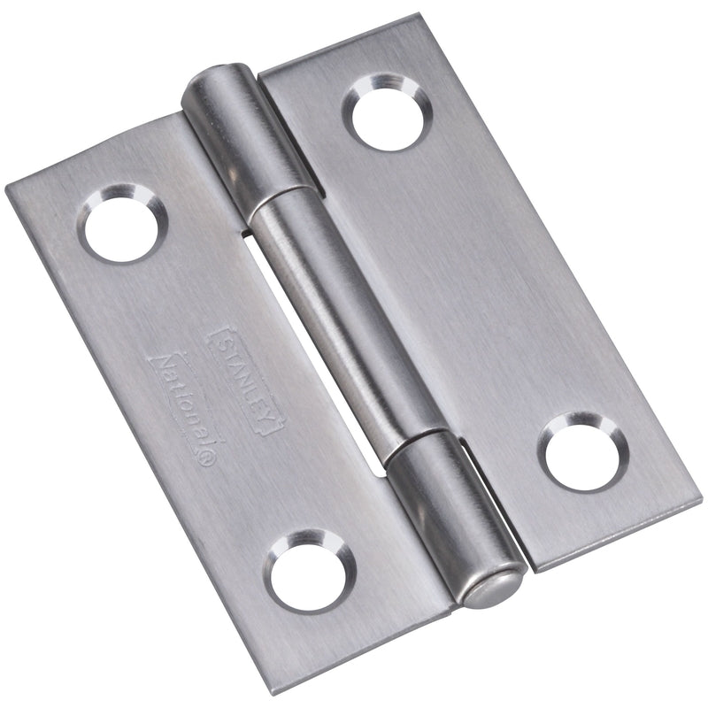 National Hardware 2 in. L Stainless Steel Narrow Hinge 2 pk