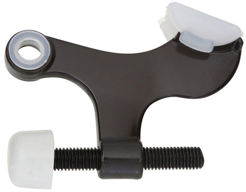 National Hardware Steel Oil Rubbed Bronze Black/White Hinge Pin Door Stop Mounts to door hinge .5 in