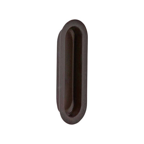 Ives 3-9/16 in. L Oil Rubbed Bronze Brown Brass Flush Mortise Finger Pull