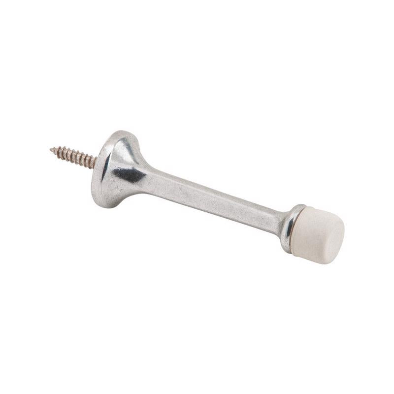 Ives 3-1/8 in. W X 7/8 in. L Aluminum Metallic Door Stop Mounts to wall