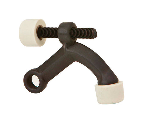 Ives 0.6 in. W X 3 in. L Brass Oil Rubbed Bronze Hinge Pin Door Stop Mounts to door