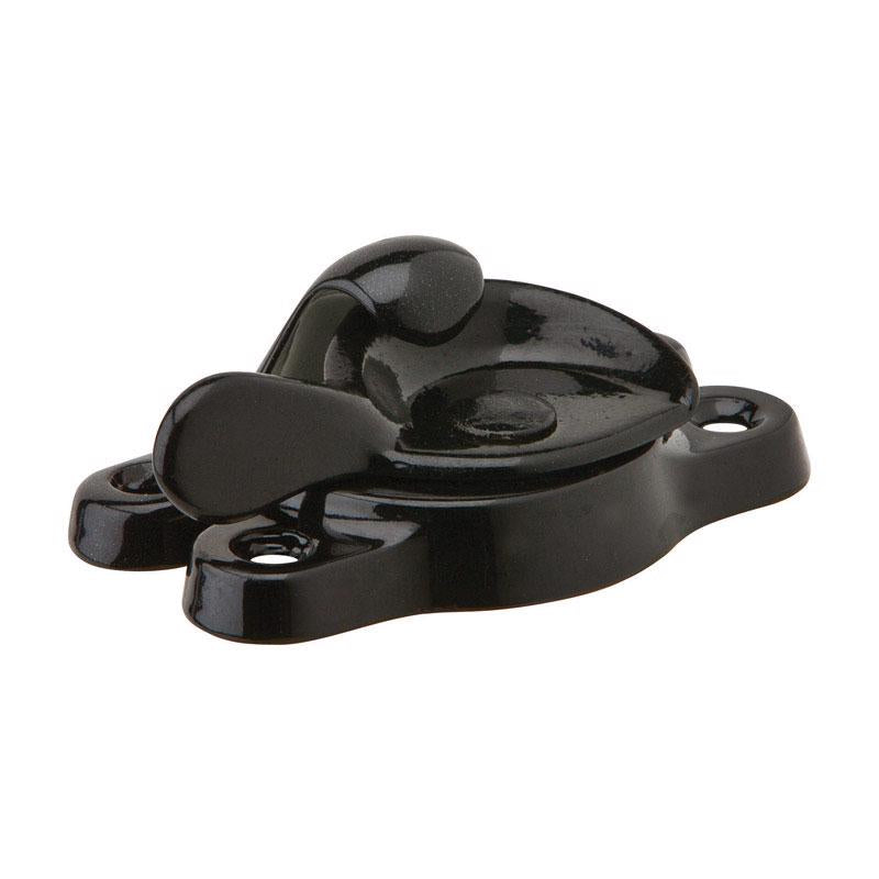 Ives Black Aluminum Window Lock 1 pk