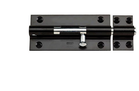 National Hardware 8 in. L Black Steel Heavy Duty Barrel Bolt 1 pk
