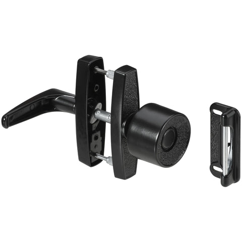 National Hardware Matte Black Zinc Universal Knob Latch 1 pk