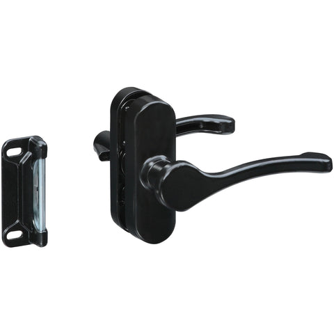 National Hardware Matte Black Zinc Lever Latches 1 pk
