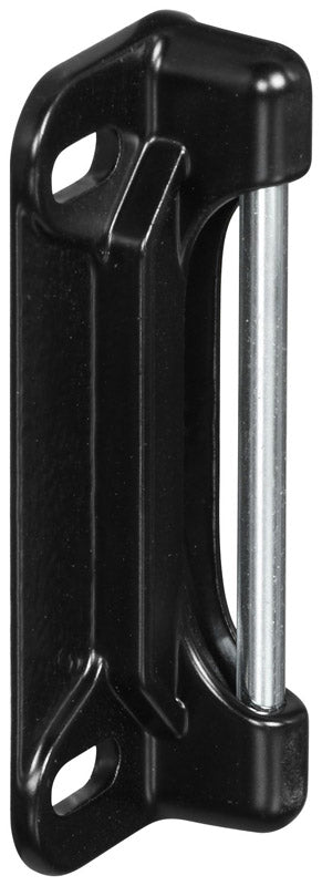 National Hardware 1 in. H X 2.5 in. L Black Steel Deadbolt Strike