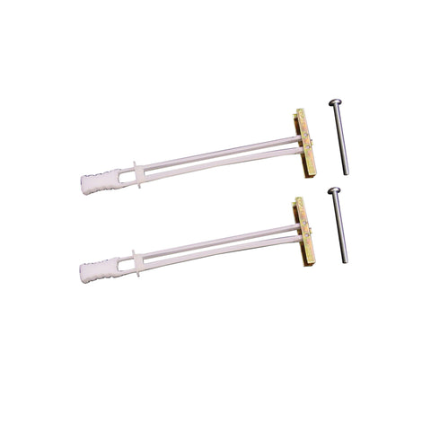 Pernos de resorte para armario Easy Track de 4 pulg. L, cromo, paquete de 2