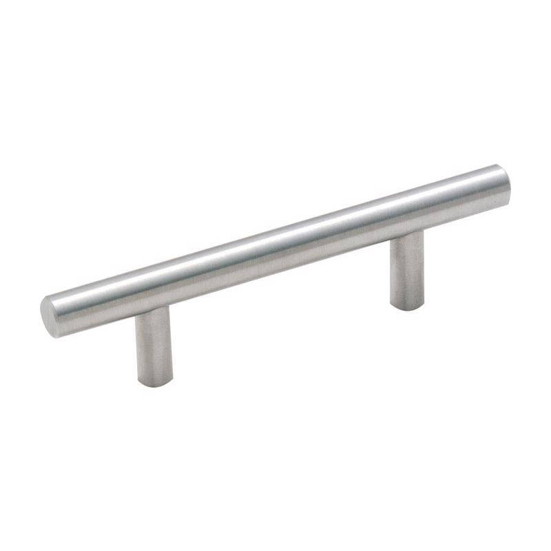 Amerock Contemporary Bar Cabinet Pull 3 in. Sterling Nickel Silver 1 pk