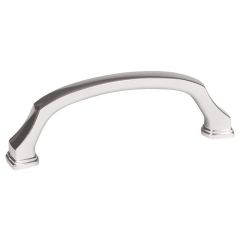Amerock Traditional Arch Cabinet Pull 3-3/4 in. Polished Nickel Silver 1 pk