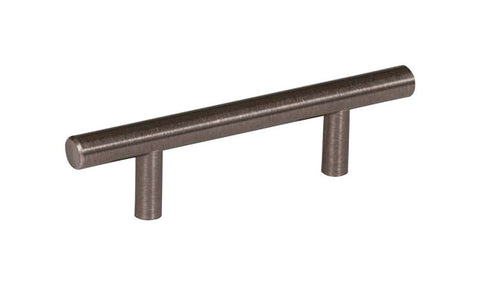 Amerock Contemporary Bar Cabinet Pull 3 in. Gunmetal Gray 1 pk