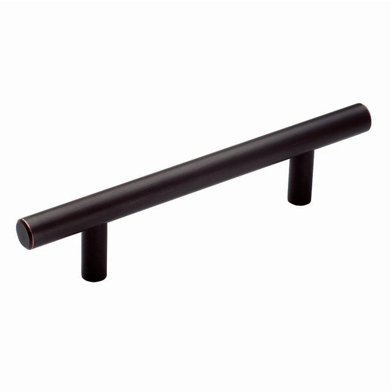 Amerock Bar Pulls Collection Contemporary Bar Cabinet Pull 3-3/4 in. Oil Rubbed Bronze Brown 1 pk