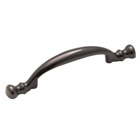 Amerock Traditional Arch Cabinet Pull 3 in. Black Nickel Gray 1 pk
