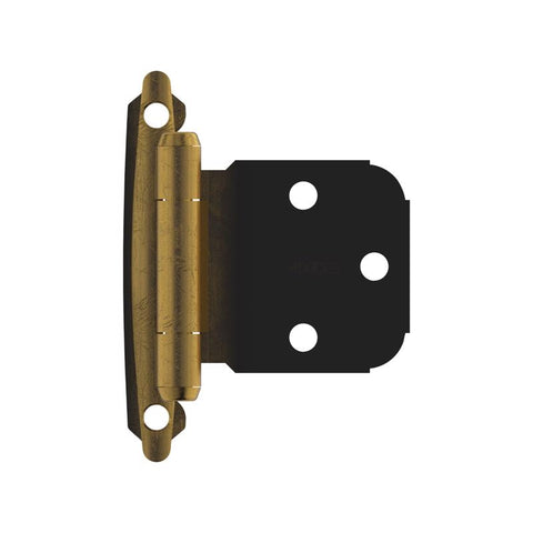 Amerock 2-3/4 in. L Antique Brass Door Hinge 2 pk