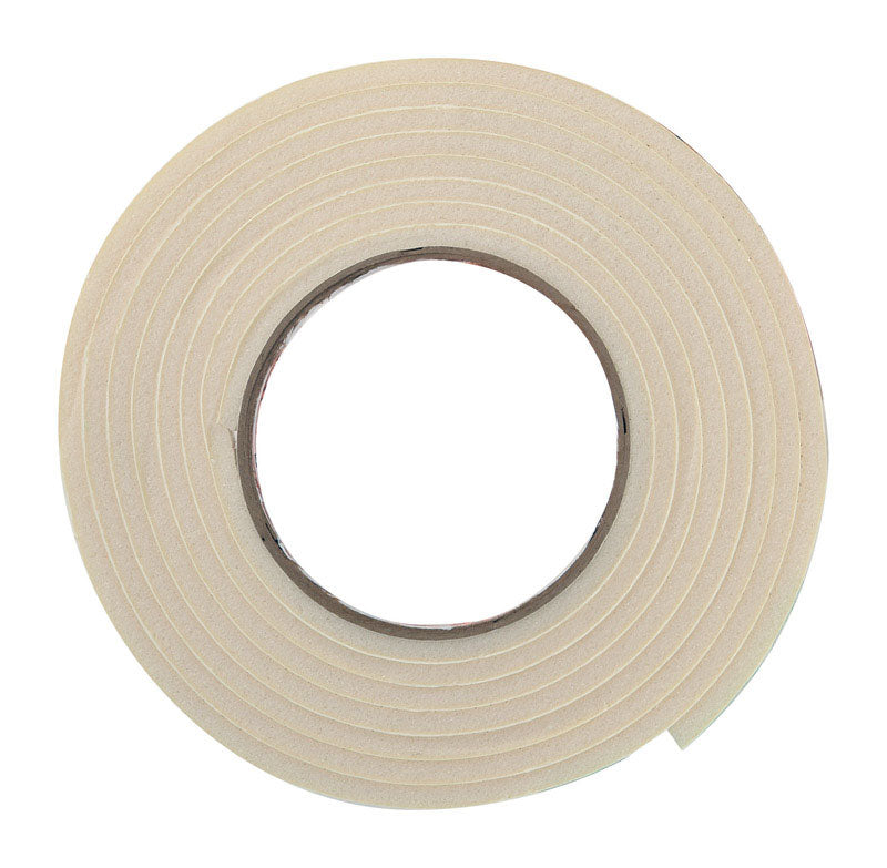 Frost King Espuma de Goma Blanca de Sellado Climático para Puertas y Ventanas 10 pies de largo x 0.19 pulgadas