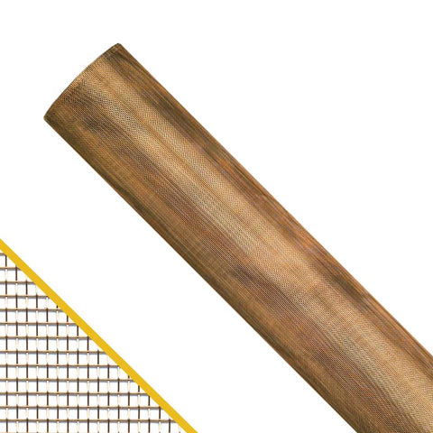 Saint-Gobain ADFORS Malla mosquitera de cobre bronce de 24 pulg. de ancho x 100 pies de largo
