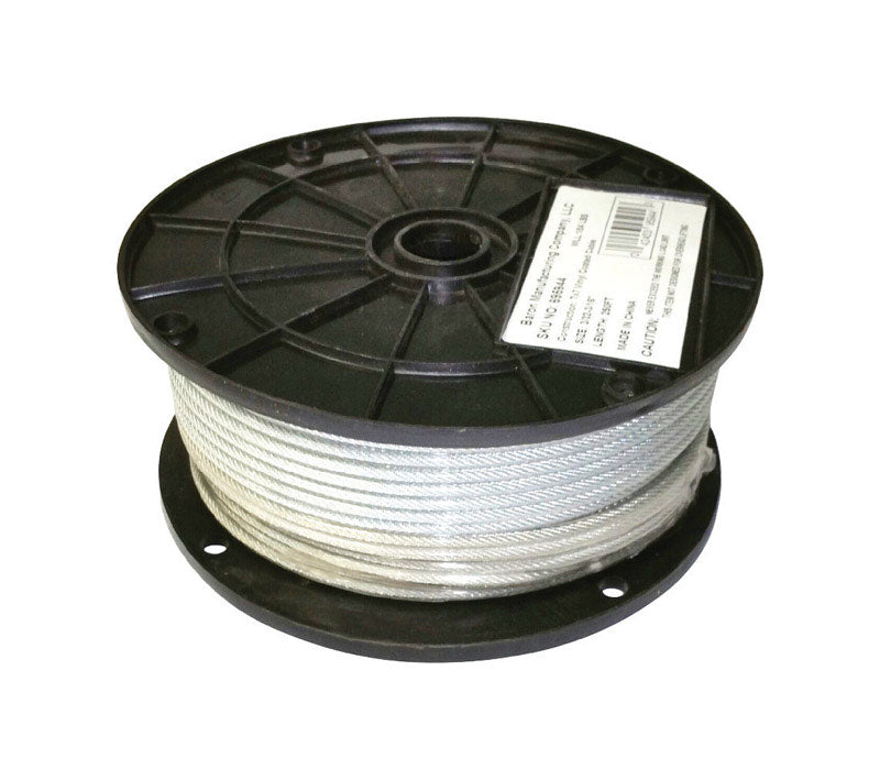Baron 3/32 in. D X 250 ft. L Clear Vinyl Galvanized Steel Aircraft Cable
