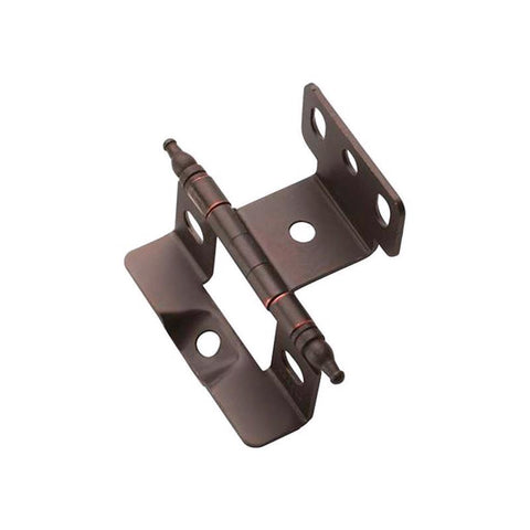 Amerock 1-5/8 in. W X 2-7/8 in. L Oil Rubbed Bronze Steel Cabinet Hinge 1 pk