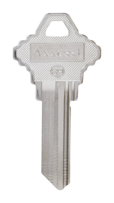 HILLMAN Traditional Key House/Office Key Blank 89 Single For Schlage Locks Silver (Pack of 4)