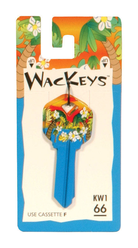 HILLMAN Wackey Tropical House/Office Universal Key Blank Single Black (Pack of 6)