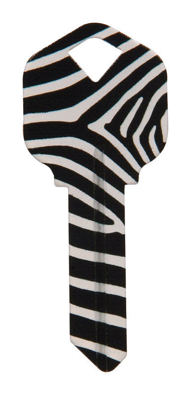 HILLMAN Wackey Zebra House/Office Universal Key Blank Single (Pack of 6)
