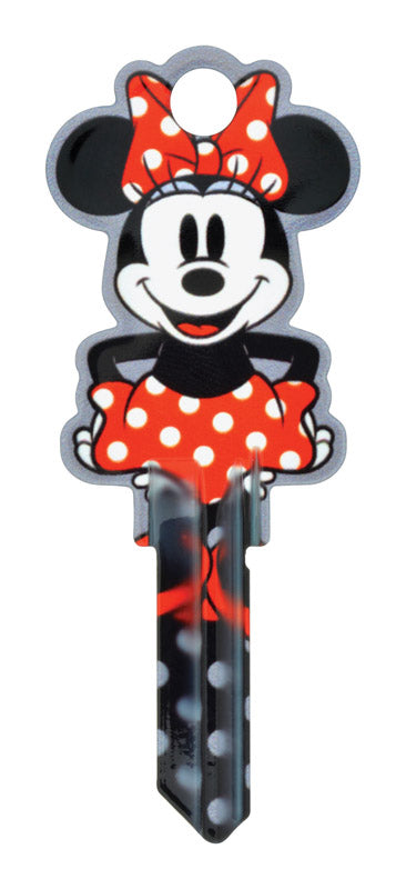 HILLMAN Disney Minnie House/Padlock Universal Key Blank Double (Pack of 5)
