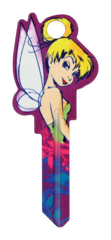 HILLMAN Disney Tinker Bell House/Padlock Universal Key Blank Double (Pack of 5)