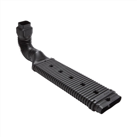 Amerimax StealthFlow 4.75 in. H X 7.25 in. W X 43 in. L Black Vinyl K Downspout Extension
